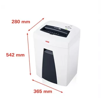 HSM SECURIO C18 juostelinis dokumentų smulkintuvas 3,9 mm P-2 baltas/antracitas