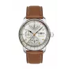 Zeppelin Mediterranee 96901 automatinis vyrų laikrodis 42mm mėlynu ciferblatu ir odiniu dirželiu