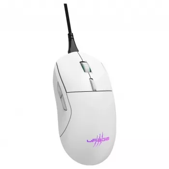 Hama uRage Reaper 250 žaidimų pelė, laidinė, optinė, 6200 DPI, 6 mygtukai, RGB, balta
