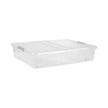 keeeper Leo dėžė po lova su dangčiu ir ratukais, 53 L, permatoma, 77 x 58 x 16 cm