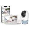Chillax DM568 Wi-Fi ir FHSS vaizdo kūdikių stebėjimo monitorius su 5 inch ekranu, pasukama-pakreipiama kamera, naktinio matymo funkcija, dvipusiu ryšiu, temperatūros jutikliu, lopšinėmis ir Hubble programėle
