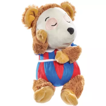SCHMIDT SPIELE Bobo Siebenschläfer miegantis minkštas žaislas, 38 cm, rudos ir smėlio spalvos, minkštas poliesteris, CE sertifikuotas, kūdikiams ir mažyliams