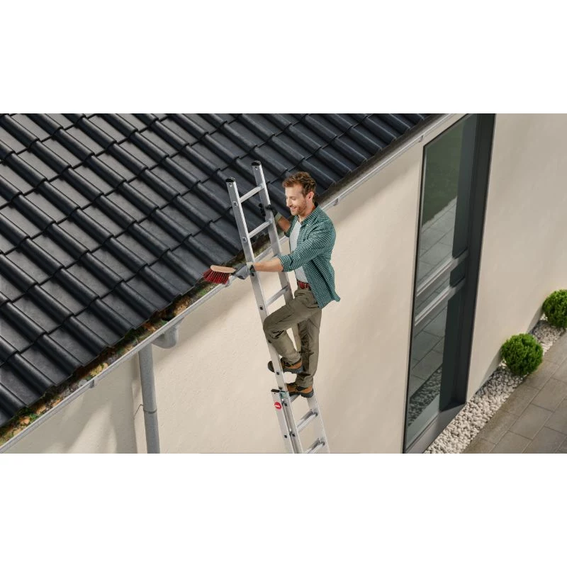 HAILO S80 ProfiStep duo kombinuotos kopėčios, aliuminis, 2x15 laiptelių, maks. apkrova 150 kg