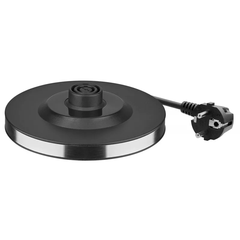 AMICA Virdulys KM3010 1,7L juodas – 2200W nerūdijančio plieno belaidis virdulys su paslėptu kaitinimo elementu, 360° pagrindu, automatiniu išsijungimu ir apsauga nuo išvirimo be vandens