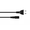 Kabelmeister Euro maitinimo kabelis Type C į C7/Euro 8 lizdą, 10m, juodas, 0,75mm²