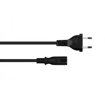 Kabelmeister Euro maitinimo kabelis Type C į C7/Euro 8 lizdą, 10m, juodas, 0,75mm²