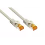 KABELMEISTER RJ45 tinklo kabelis Cat.7, itin lankstus TPE apvalkalas, be halogenų, pilkas, 0,25 m