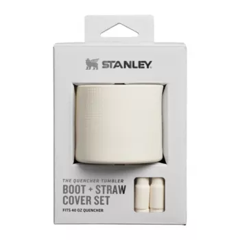 STANLEY The Quencher apsauginis silikoninis dangtelis ir šiaudelio antgalis 1,18 l termoso puodeliui, šviesiai kreminės spalvos