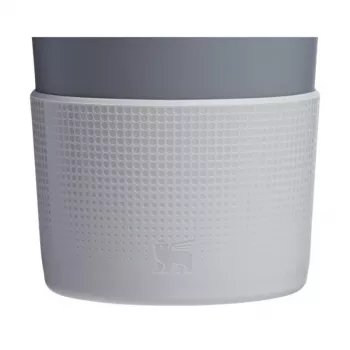 STANLEY 2 dalių apsauginių dangtelių ir šiaudelių antgalių rinkinys termo puodeliams 0,89L/0,59L The Quencher Boot + Straw Topper, šviesiai pilkas