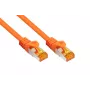 Kabelmeister Cat.7 S/FTP tinklo kabelis, RJ45, TPE, be halogenų, oranžinis, 2m