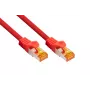 KABELMEISTER Cat.7 S/FTP tinklo kabelis, RJ45, TPE apvalkalas, be halogenų, raudonas, 7,5m