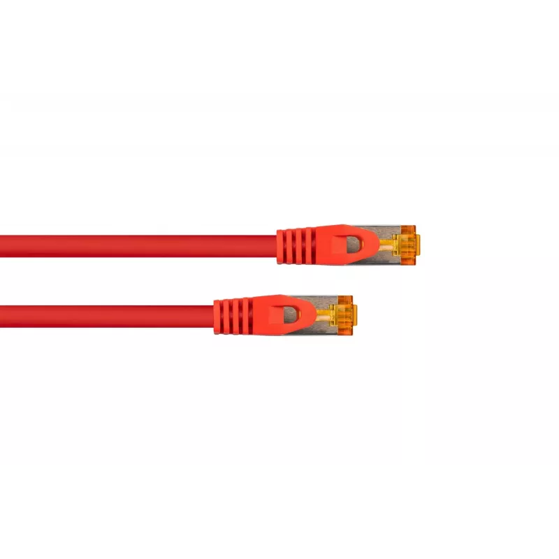 KABELMEISTER Cat.7 S/FTP tinklo kabelis, RJ45, TPE apvalkalas, be halogenų, raudonas, 7,5m