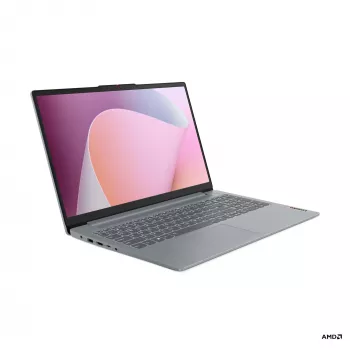Lenovo IdeaPad Slim 3 15AMN8 15,6 inch Full HD IPS nešiojamas kompiuteris - AMD Ryzen 5, 16GB RAM, 512GB SSD, AMD Radeon 610M, Wi-Fi 6, Arctic Grey