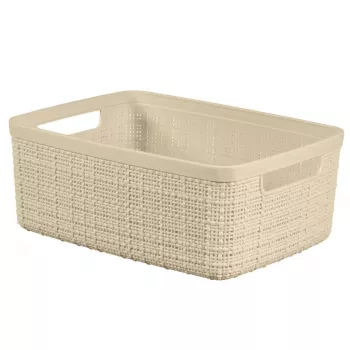 CURVER Basket Jute S 5L 27x20x11cm kreminės spalvos pintas krepšys