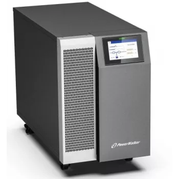 PowerWalker VFI 30K TAP PF1 3/3 BE Online dvigubos konversijos UPS, 30kVA/30kW, 3 fazių įėjimas/išėjimas, Tower, išorinės baterijos