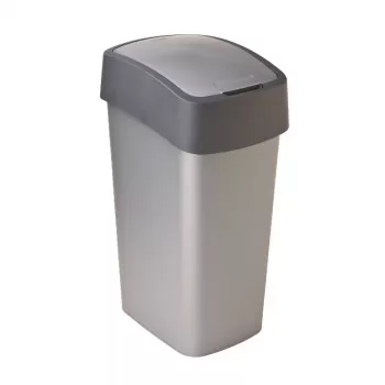 CURVER Flip Bin 45L šiukšlių krepšys, sidabrinės/pilkos spalvos