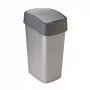CURVER Flip Bin 45L šiukšlių krepšys, sidabrinės/pilkos spalvos