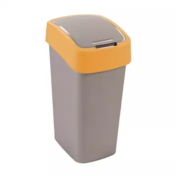 CURVER Flip Bin 45L atliekų krepšys, sidabrinis/geltonas