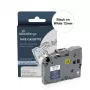 MediaRange suderinama su Brother TZ-FX231/TZe-FX231 lanksti ID etikečių juosta, 12mm, 8m, juoda ant baltos