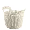CURVER Basket Knit XS apvali 3L balta 23x19x19cm