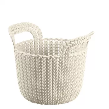 CURVER Basket Knit XS apvali 3L balta 23x19x19cm