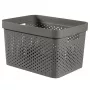 CURVER Infinity perdirbto plastiko dėžė 17L 36x27x22cm tamsiai pilka
