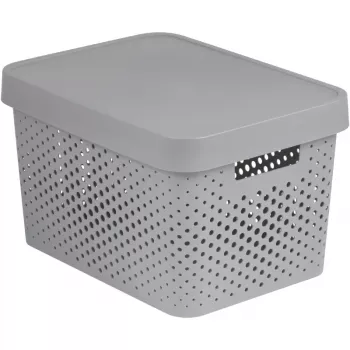 Curver Infinity Recycled 17L dėžė laikymui 36x27x22cm pilka