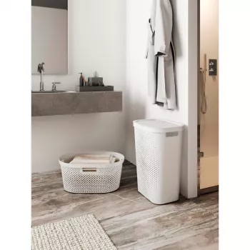 CURVER Infinity Recycled 40L skalbinių krepšys, tamsiai pilkas