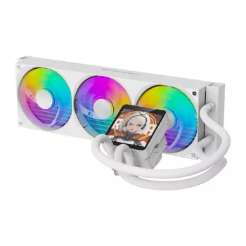 DarkFlash DV360S MAX White 360mm ARGB skysčio aušinimo sistema (AIO) procesoriui