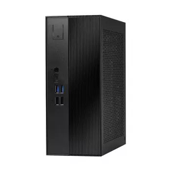 ASRock DeskSlim B760 Mini PC Barebone - Intel B760, LGA1700, DDR4 SO-DIMM, 2x M.2 PCIe Gen4, HDMI 2.1, DP 1.4, VGA, USB-C, Gigabit LAN, 1,92L, juodas