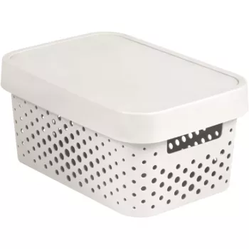 CURVER Infinity Recycled 4,5L dėžė su dangteliu, balta