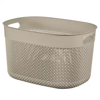 CURVER Filo L 18L talpykla daiktams laikyti 38x28x22cm smėlio spalvos pintos išvaizdos