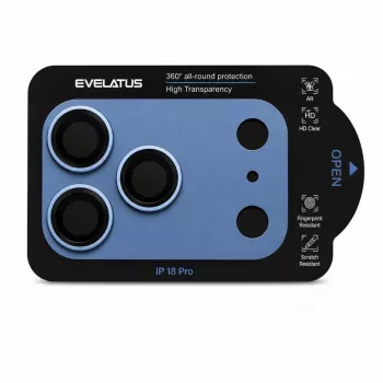 Evelatus Apple iPhone 18 Pro viso korpuso ir kameros lęšių apsauga Premium šviesiai mėlyna