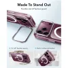 ESR Classic Hybrid Kickstand MagSafe dėklas iPhone 17 Pro / 18 Pro, permatomas
