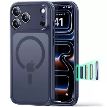 ESR Classic Hybrid MagSafe dėklas iPhone 17 Pro Max / 18 Pro Max - Frosted Blue