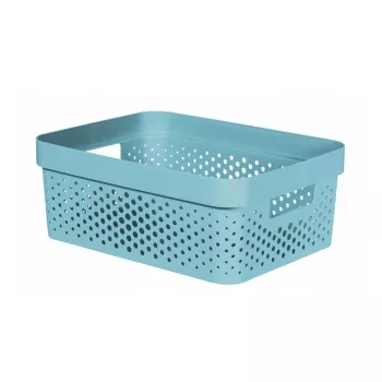 Curver Infinity Recycled 11L daiktų dėžė mėlyna 36x27x14cm