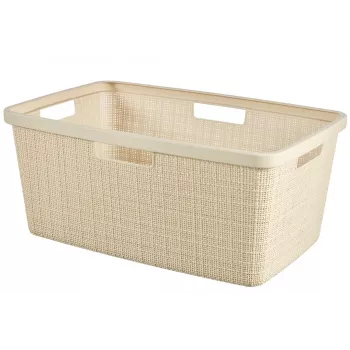CURVER Skalbinių krepšys Jute 46L 59x39x26cm Cream
