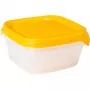 CURVER Fresh & Go naminių gyvūnų maisto dubenėlių rinkinys, 3 vnt., po 0,8 l, geltoni, su hermetiškais dangteliais