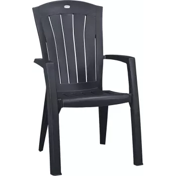 KETER Santorini sudedama aliuminio sodo kėdė, pilka, Textilene, atspari UV, 110 kg