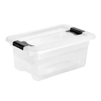 KEEPEER Crystalbox Cornelia 4L permatoma laikymo dėžė su dangteliu, 29,5 x 19,5 x 12,5 cm