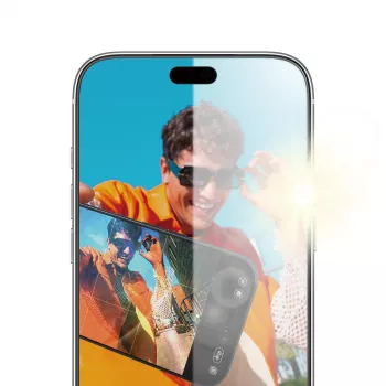 PanzerGlass PG Anti-reflective Armor ekrano apsauga, skirta Apple iPhone 2026