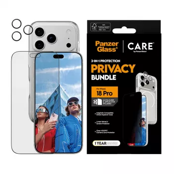 PanzerGlass PG PGC Privacy Flagship 3-in-1 rinkinys iPhone 18 Pro