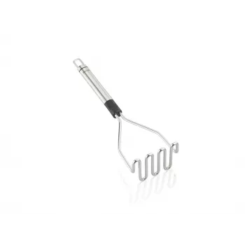 LEIFHEIT ProLine bulvių trintuvas 103032 – 18/10 nerūdijantis plienas, ergonomiška juoda rankena, plauti indaplovėje, 285 mm