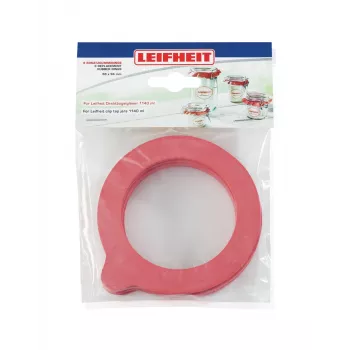 LEIFHEIT atsarginiai guminiai tarpikliai, 6 vnt., 68x94 mm, 1140 ml sandariems stiklainiams