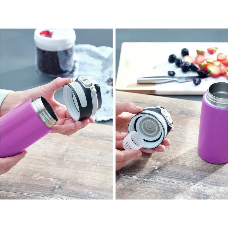 LEIFHEIT Thermos Flip 350 ml purpurinė vakuuminė termo gertuvė