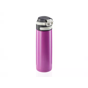 LEIFHEIT Thermos Flip 600 ml purpurinis vakuuminis termosas iš nerūdijančio plieno