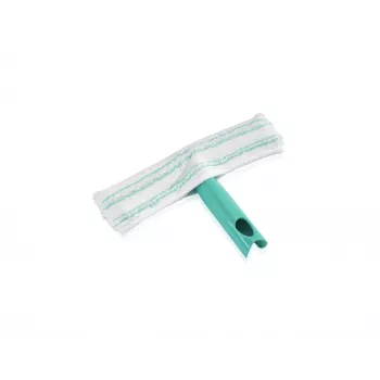 LEIFHEIT Window Washer M rankinis langų valytuvas su Click System, 28 cm gumos mentelė, ergonomiška neslystanti rankena, balta/žalia