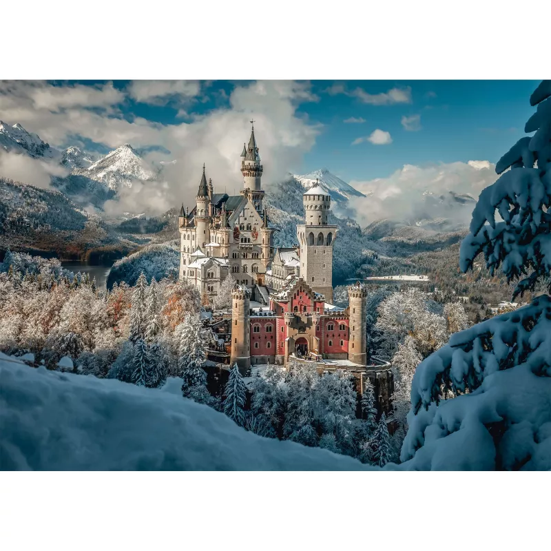 Schmidt Spiele Winterliches Schloss Neuschwanstein 1000 dalių dėlionė
