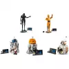 LEGO Star Wars droidų rinkinys (BB-8, R2-D2, BB-9E) – programuojami robotai su programėle