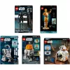 LEGO Star Wars droidų rinkinys (BB-8, R2-D2, BB-9E) – programuojami robotai su programėle